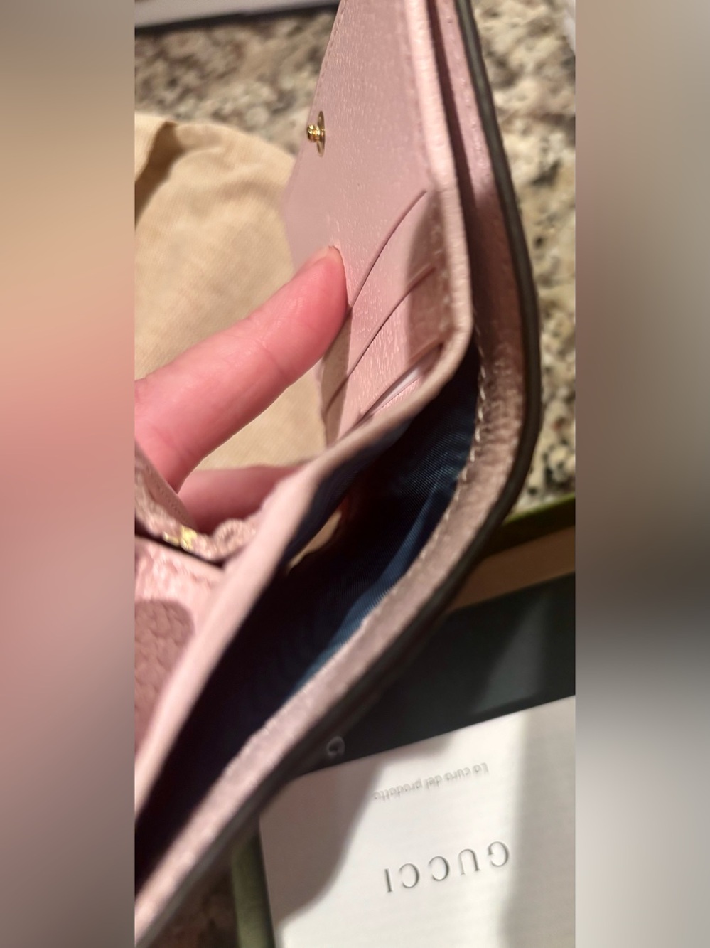 Gucci Ophidia wallet GG pink - Picture 6 of 7